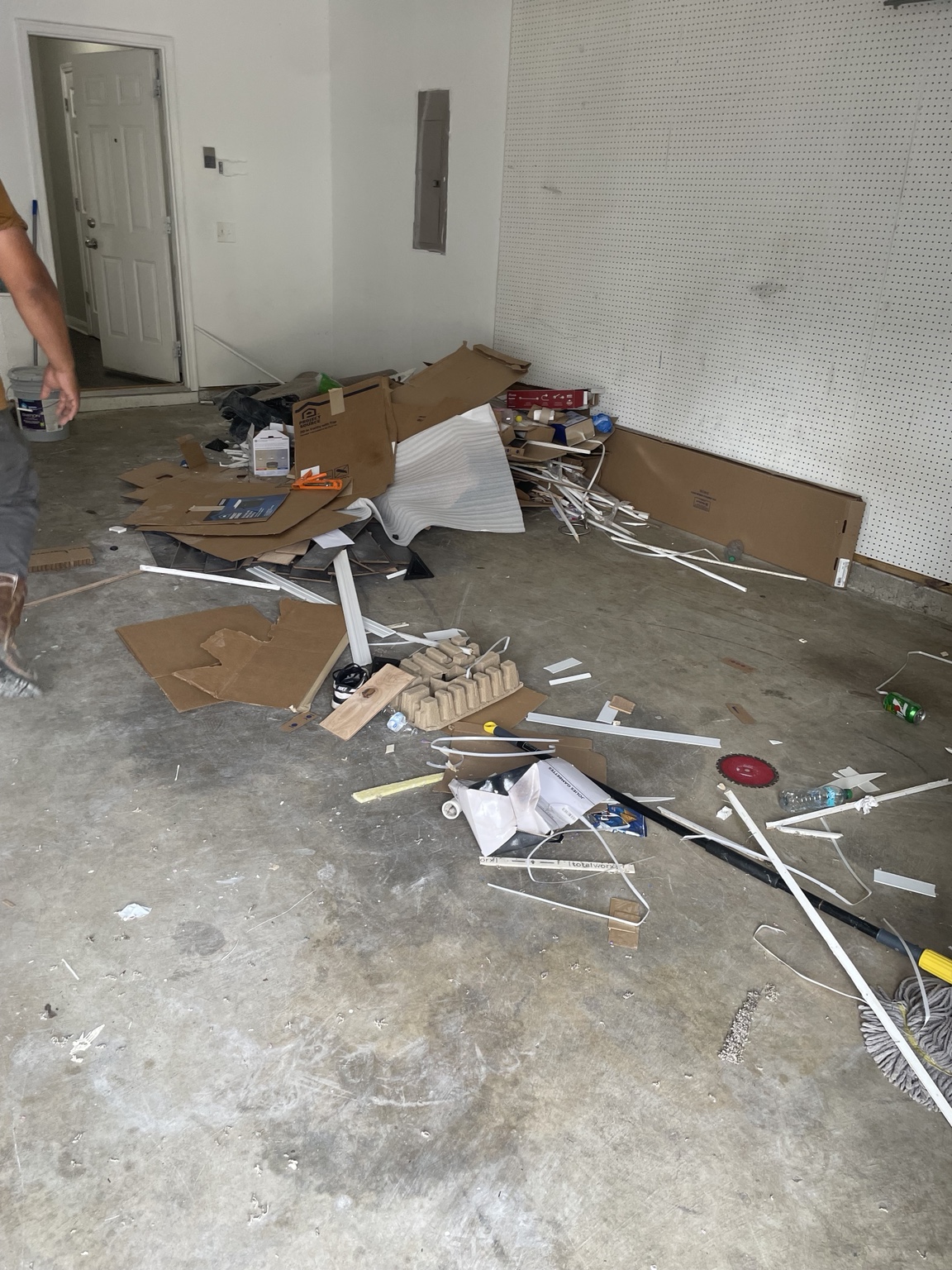 Construction debris cleanout