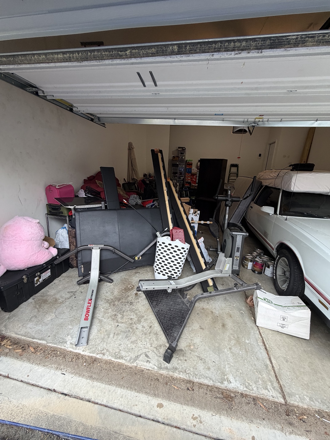 Garage cleanout project 1 before